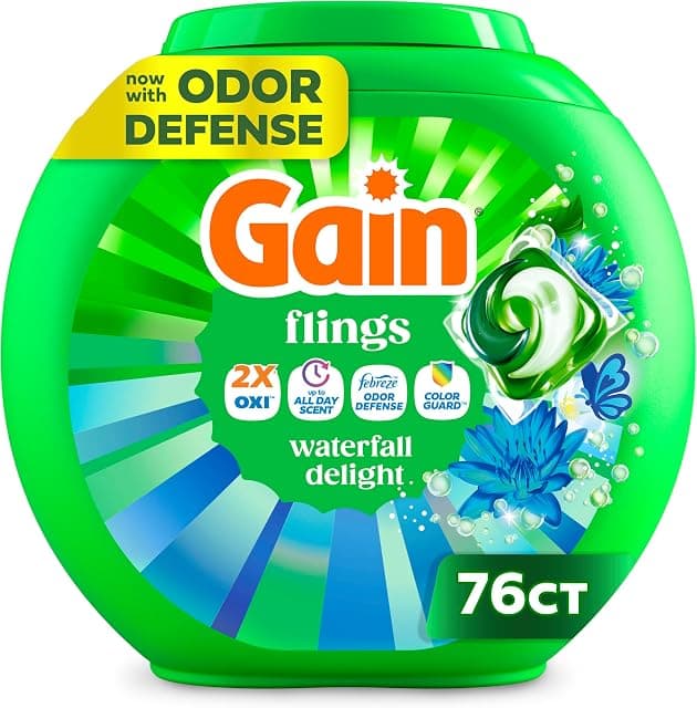 Gain Flings Liquid Washing Detergent Pods