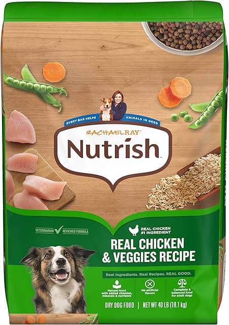Nutrish Real Chicken & Veggies Recipe Whole Health Blend Dry…