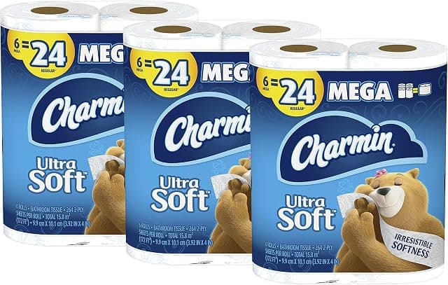 Charmin Ultra Soft Toilet Paper 18 Mega Rolls