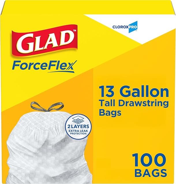 CloroxPro Glad ForceFlex Tall Drawstring Trash Bags