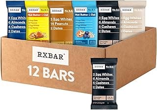 RXBAR Protein Bars, 12g Protein, Gluten Free Snacks, 6-Flavor…