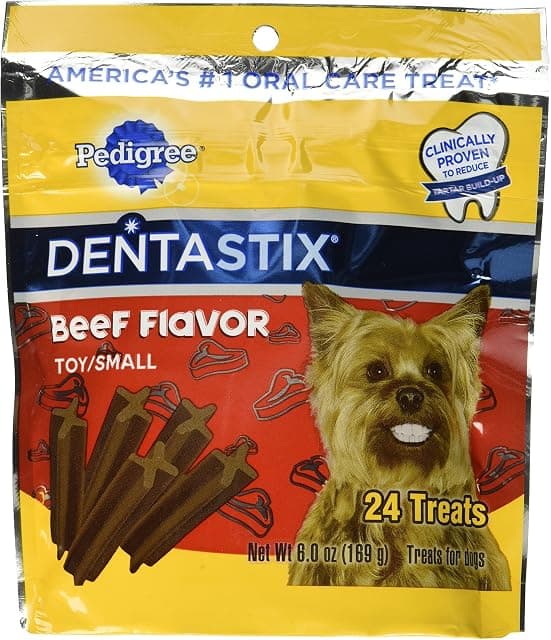 Dentastix Beef Flavor Toy/Small Treats For Dogs - 6 Oz. 24…