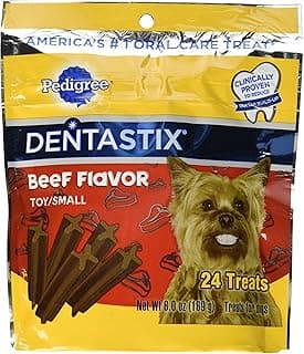 Dentastix Beef Flavor Toy/Small Treats For Dogs - 6 Oz. 24…