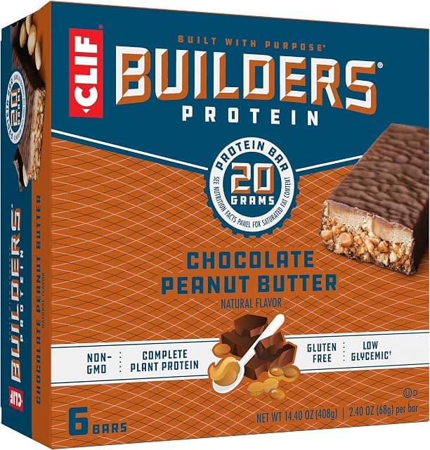 CLIF BUILDERS Protein Bars - Chocolate Peanut Butter Flavor…