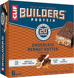 CLIF BUILDERS Protein Bars - Chocolate Peanut Butter Flavor…