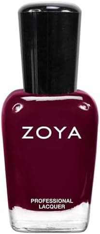 ZOYA Toni Nail Polish, Dark Warm Raisin Wine Cream Polish…