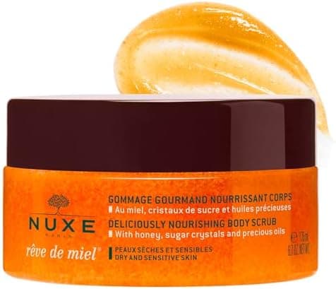 NUXE Rêve de Miel Nourishing Skin Exfoliator Body Scrub…