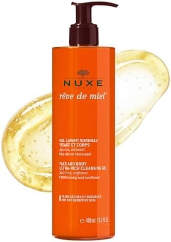 NUXE Ultra Rich Cleansing Gel Face & Body Wash with Honey…
