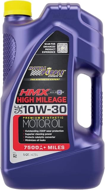 Royal Purple 11750 HMX SAE 10W-30 High-Mileage Synthetic Motor…