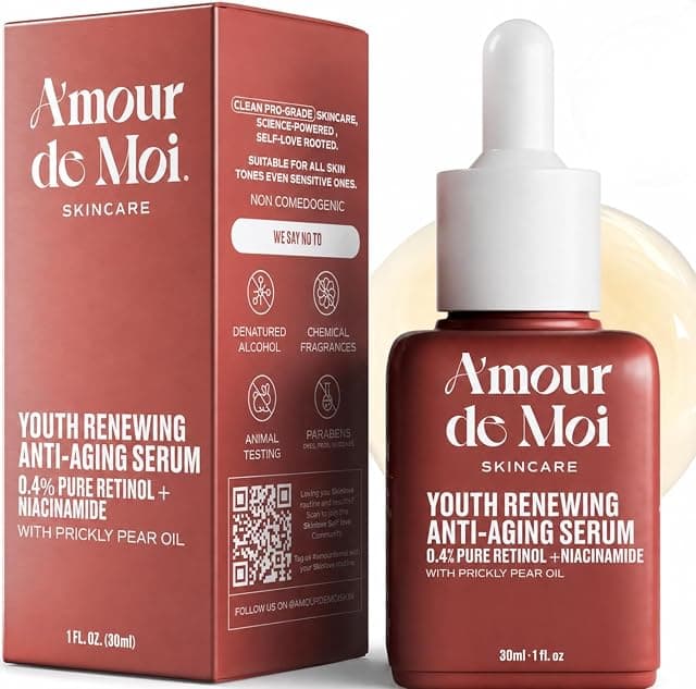 ADM Anti Aging Pure Retinol Serum For Face with Niacinamide…