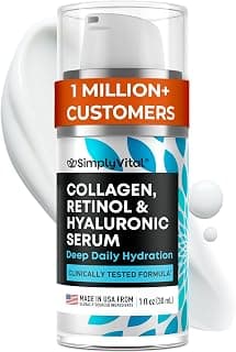 SimplyVital Collagen, Retinol & Hyaluronic Acid Serum…