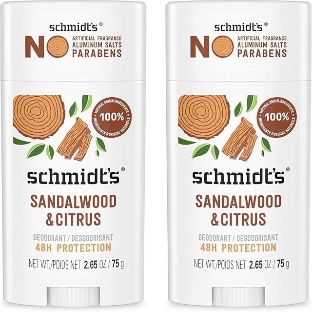 Schmidt's Aluminum-Free Vegan Deodorant Sandalwood & Citrus 2…