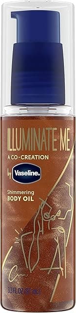 Vaseline Illuminate Me Shimmering Body Oil Created for Melanin…