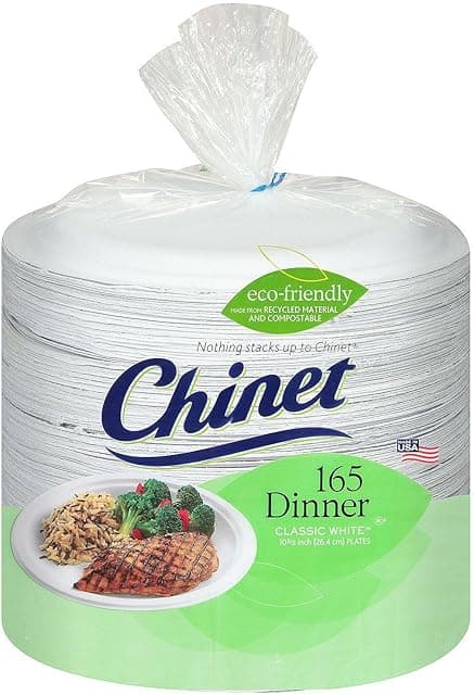 Chinet Chinet 10 3/8" Paper Dinner Plates (165Count),, ()