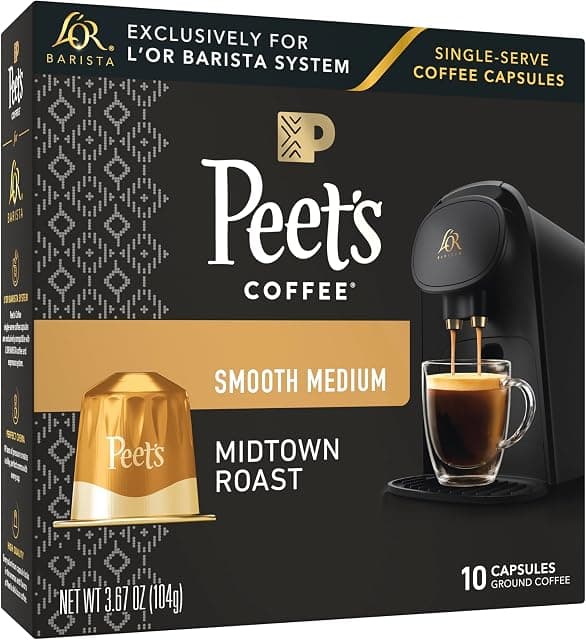 Barista Coffee Pods, 10 Count Peet's Midtown, Single-Serve…