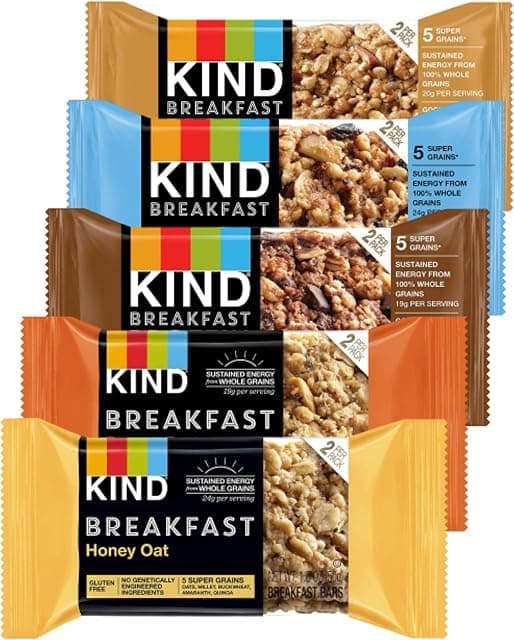 Kind Breakfast Bars Variety 5 Flavors In Sanisco Packaging (12…
